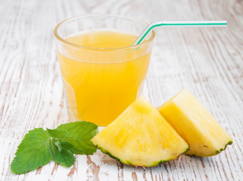Zumo de piña