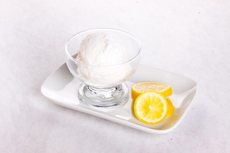 Receta de helado de limón sano y natural
